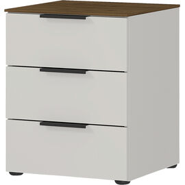 Nachttisch Fortuna Holzwerkstoff Weiss B 41 T 40 H 60 Cm Korpus Und Fronten In Der Farbe Weiss 8mm Deckplatte In Der Farbe Marmor Pulverbeschichtete Metallfusse In Schwarz Made In Germany