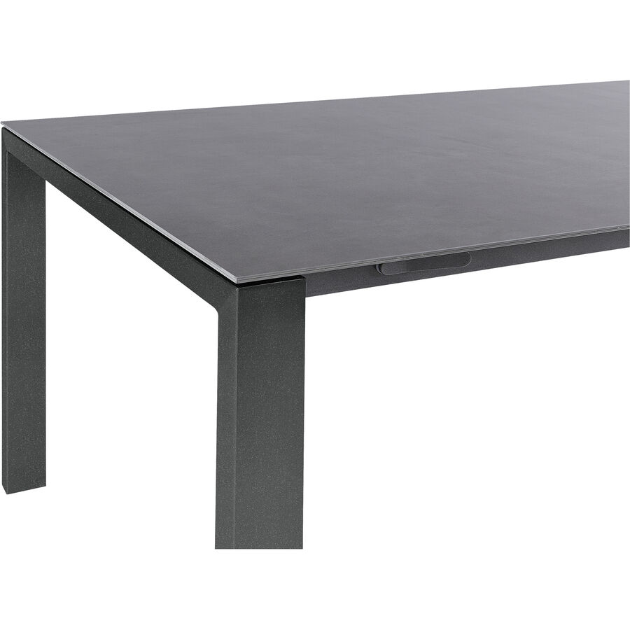 Tavolo Da Giardino Outsunny Allungabile 160-240 Cm | In Alluminio Con Top Effetto Legno | Per 6-8 Persone, Patio E Terrazzo