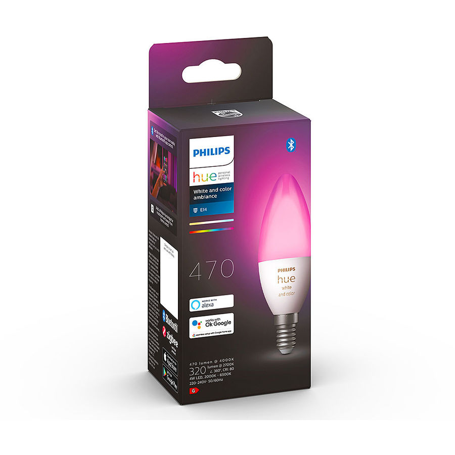 Philips LED Bougie E14 P2 Ampoule Intelligente