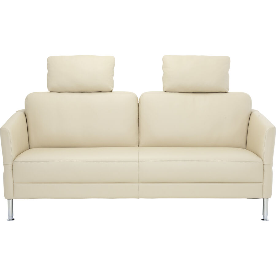Sofa Nimbus Leder Ivory/beige B 184 T 86 H 81 cm 3Sitzer