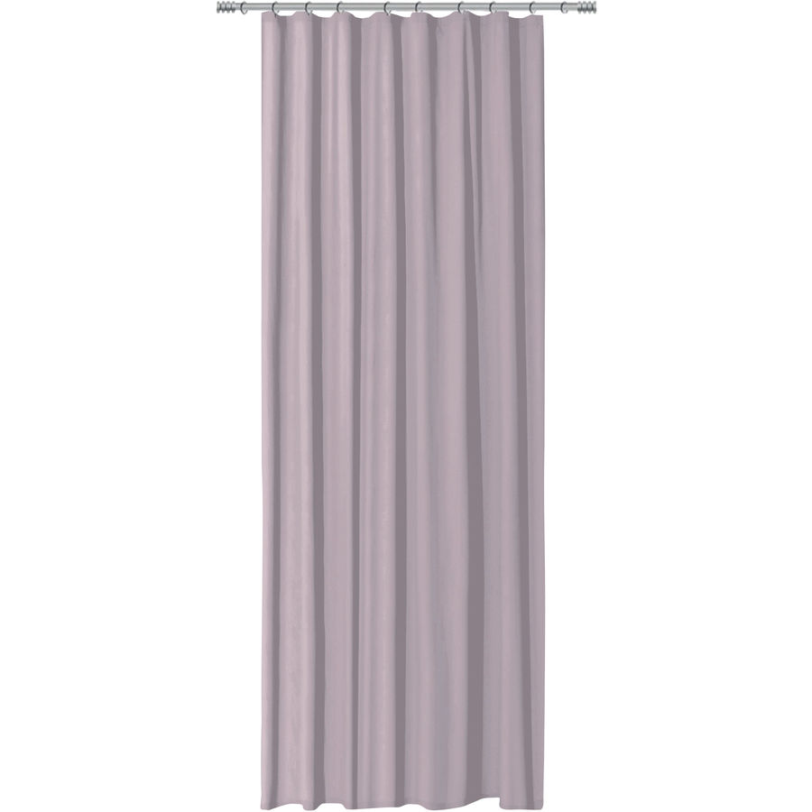 Vorhang Sheila Baumwolle Mauve B 135 H 260 cm lichtdurchlässig / blickdicht