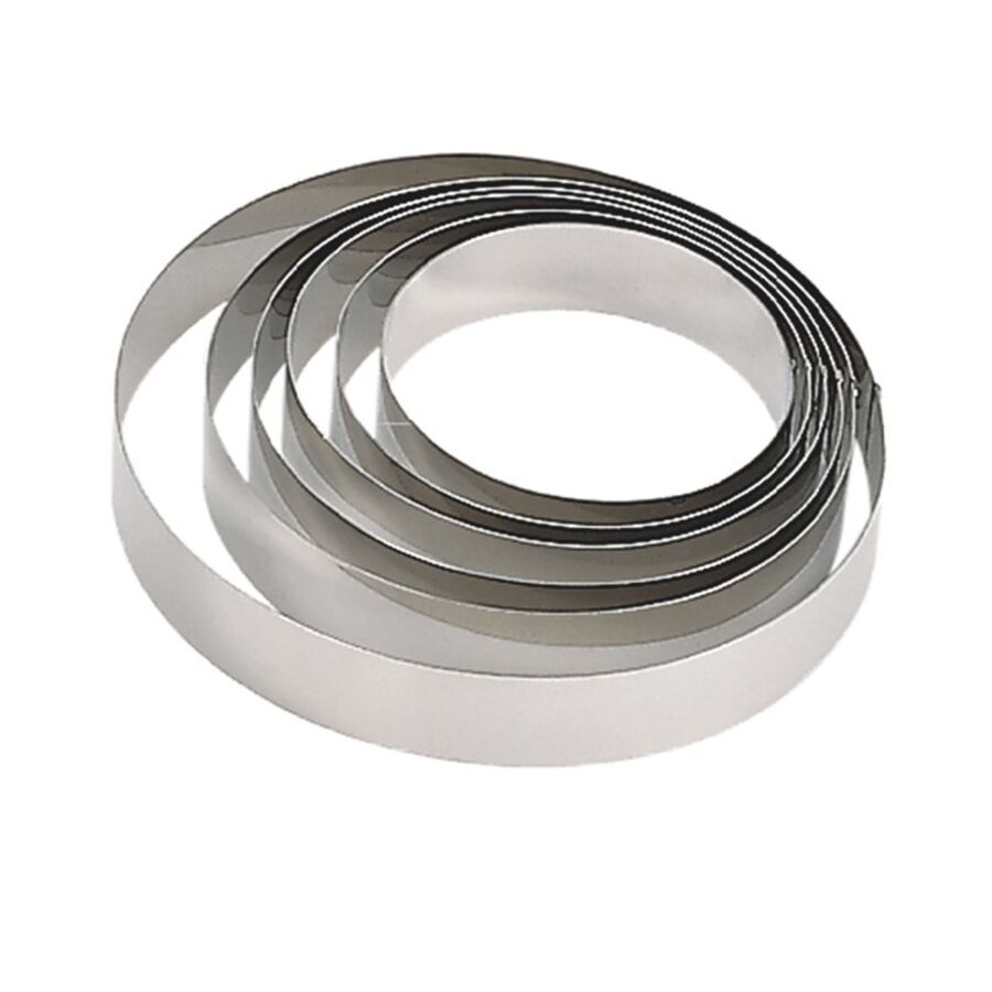 Set De 3 Cercles à Tarte Microperforés Inox – 10/15/20 Cm, Cuisson Parfaite Et Démoulage Facile