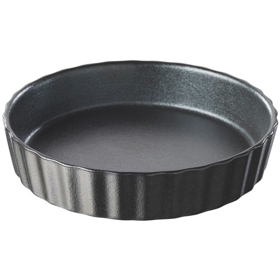 Moule à tarte Revol porcelaine Noir mat L 12 P 12 H 2 cm| LIVIQUE