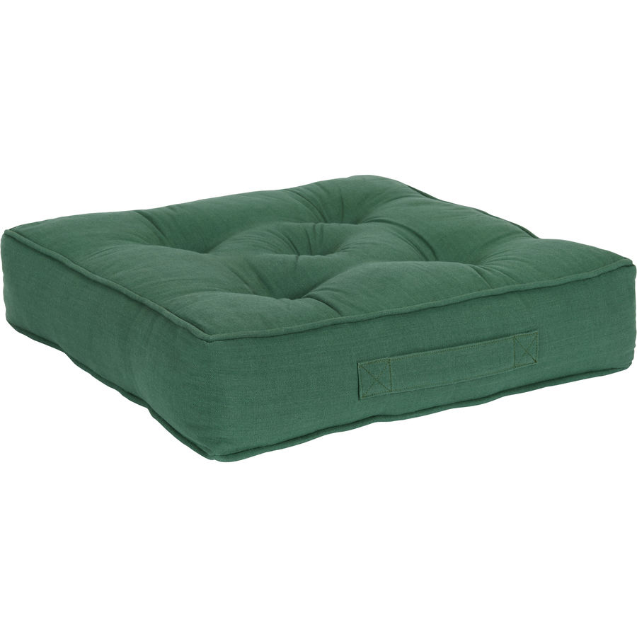 Garten Sitzkissen Urban SS23 Baumwolle Dunkelgrün B 50 T 50 H 10 cm