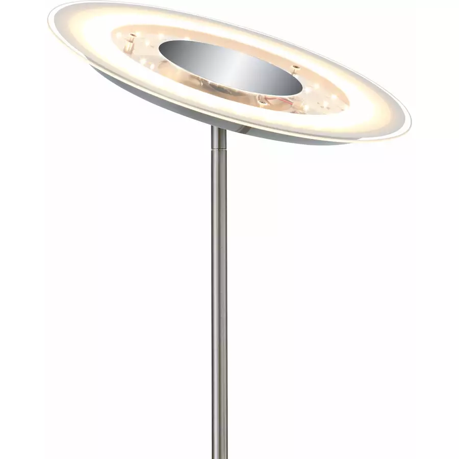 Stehlampe Tillaya Metall/Glas Nickel matt B 28 T 28 H 180 cm