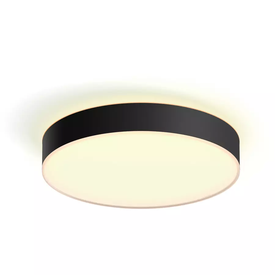 Deckenlampe Hue Metall/Kunststoff Schwarz B 42.5 T 42.5 H 8.4 cm