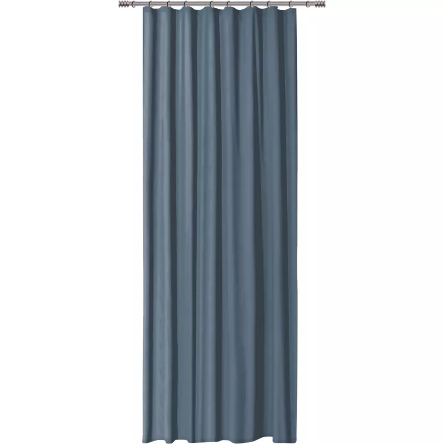 Vorhang Sheila Baumwolle lichtdurchlässig 260 blickdicht Blau cm 135 B / H