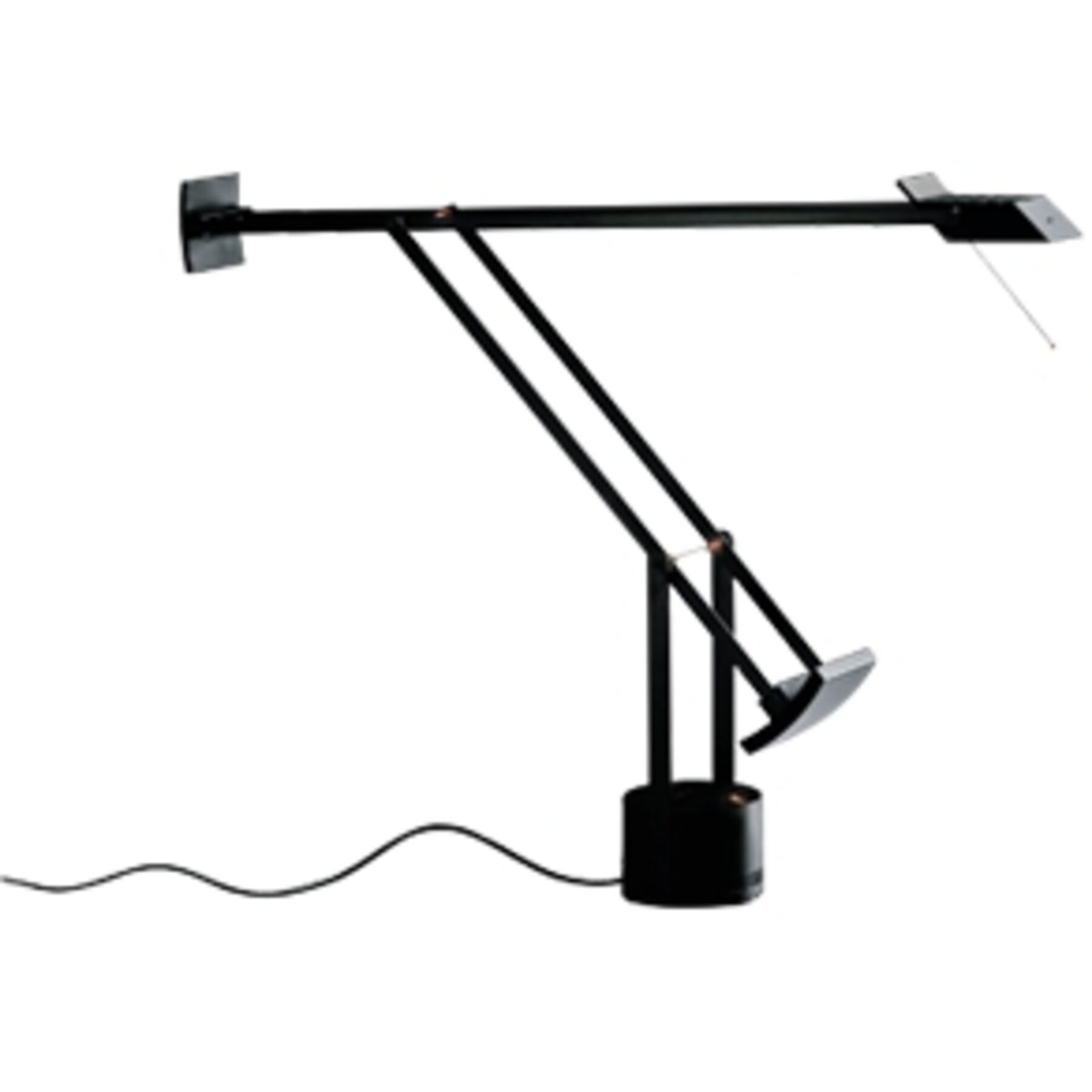 Designer-Tischlampe Artemide Tizio schwarz dimmbar D 11 cm H 119 cm - LED - Lichtfarbe: Warmweiss - Material: Metall- LED Energiesparlampe