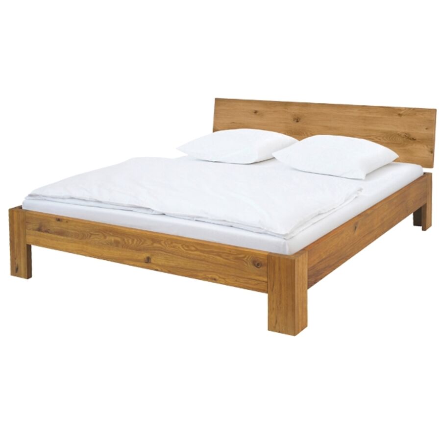 Hasena Bett Oak-Line Braun Holz 200 x 200 cm - Farbe: Eiche - Möbel Konfigurator: Traummöbel individuell zusammenstellen - Bett