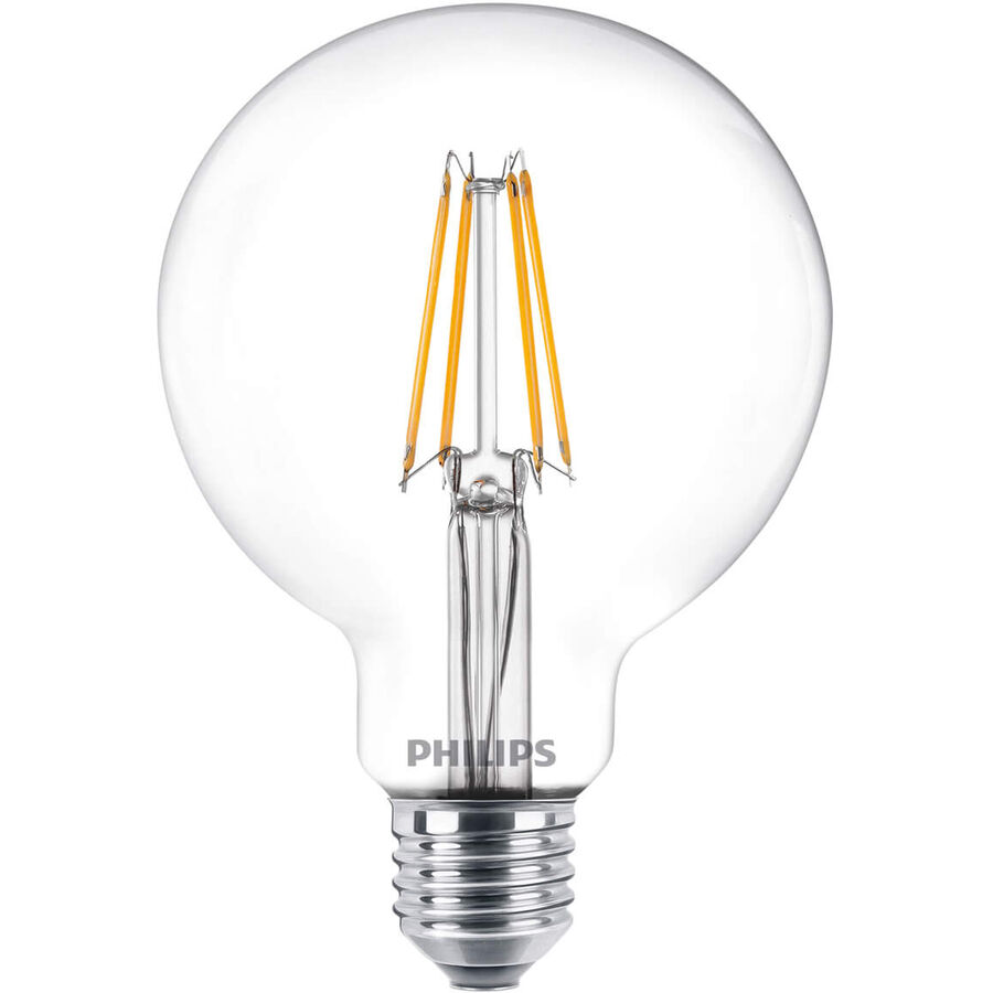 Philips Philips LED-Filamentlampe E27 Globe Warmweiss 60 W