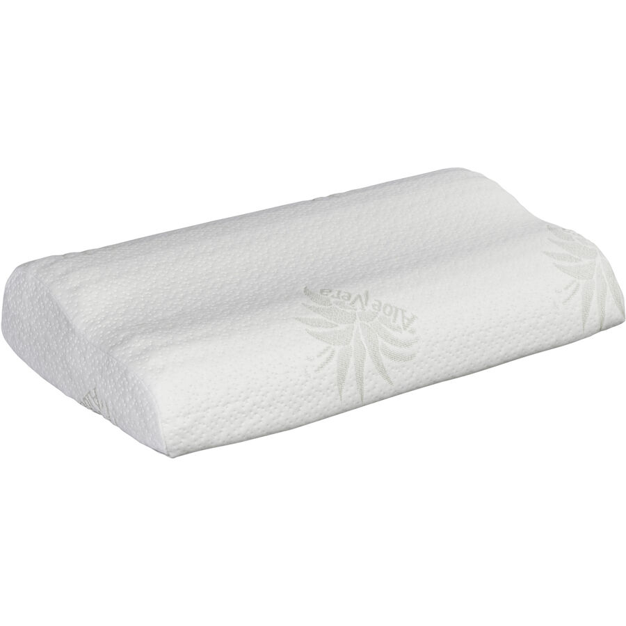 Nackenstützkissen Billerbeck Vita Aloe Vera Visko-Schaum 50x70cm - Farbe: Weiss - Material: Fassung: 60% PES, 40% Viskose, mit Aloe Vera-Ausrüstung /