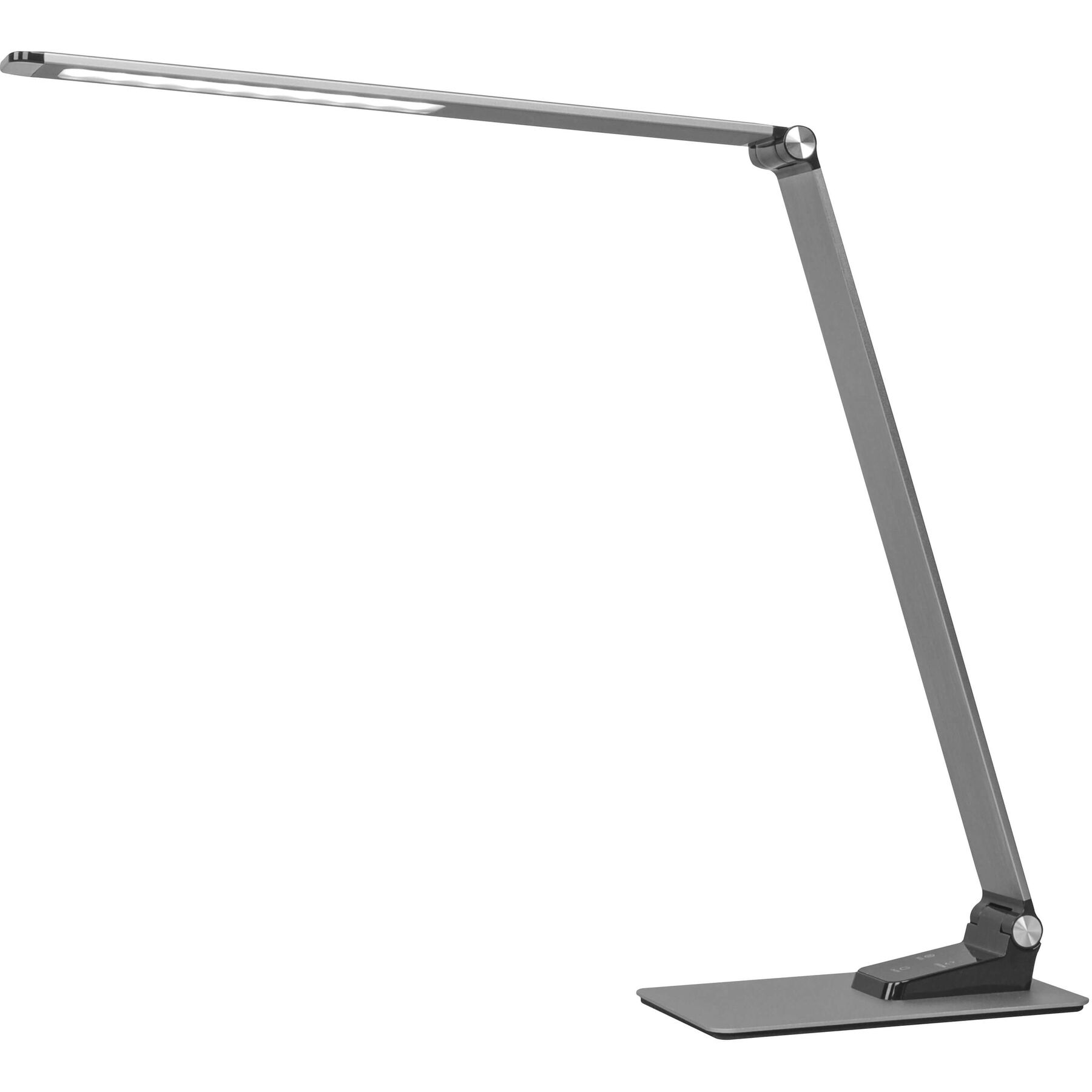 Bürolampe Patrion Dunkelgrau Aluminium, Kunststoff H 45 cm 850 lm - LED - Lichtfarbe: Extra warmweiss - Tageslichtweiss - LED Energiesparlampen