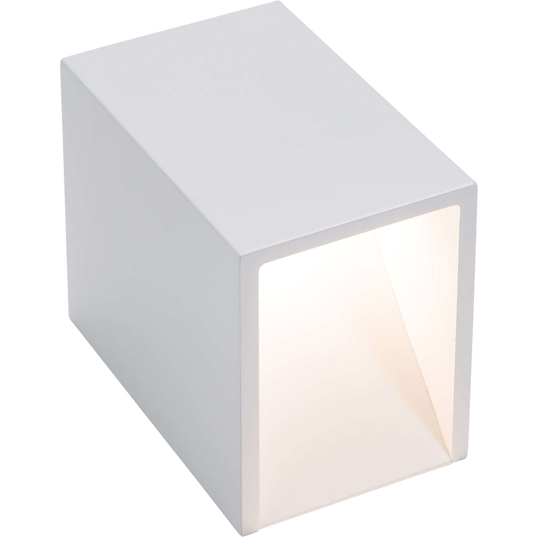 Wandlampe Jones Weiss Aluminium 300 lm B 6.5 cm - LED - Lichtfarbe: Extra warmweiss - LED Energiesparlampen