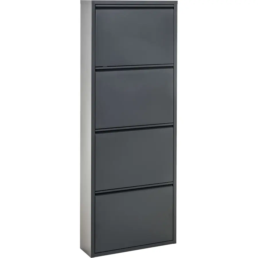 Schuhschrank Vinci anthrazit Metall B 51 H 136 cm