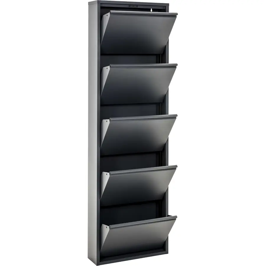 Schuhschrank Vinci anthrazit Metall B 51 H 169 cm