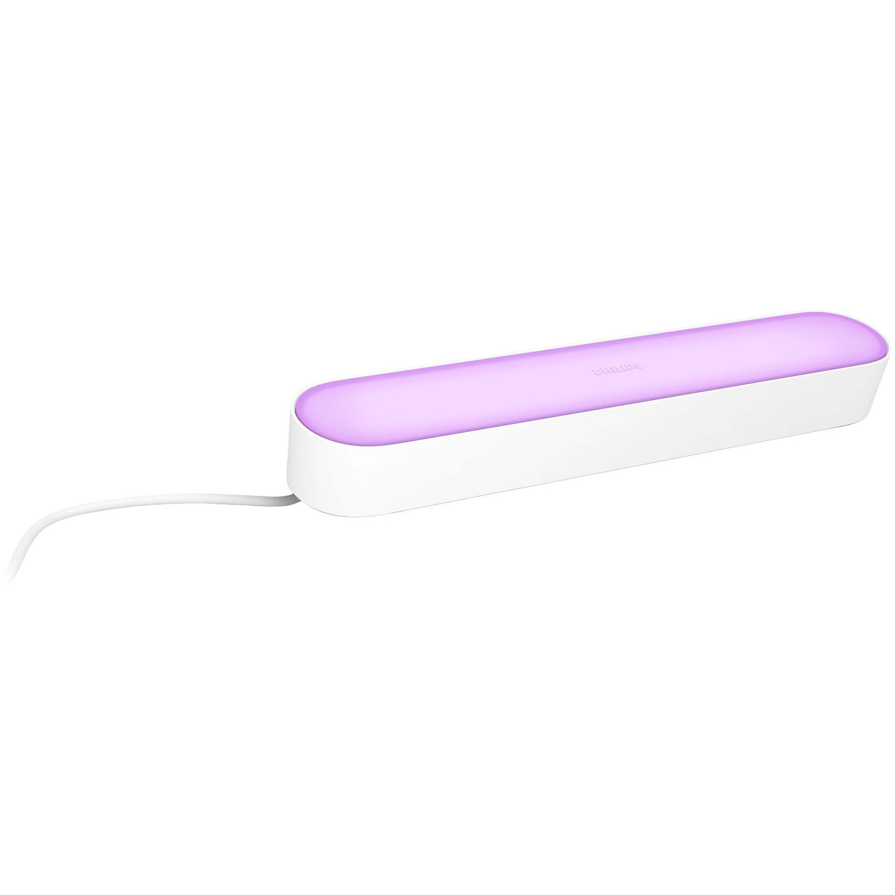 Tischlampe Philips Hue weiss Kunststoff H 3.6 cm 530 lm - LED - Lichtfarbe: Warmweiss - Kaltes Tagesweiss - LED Energiesparlampen