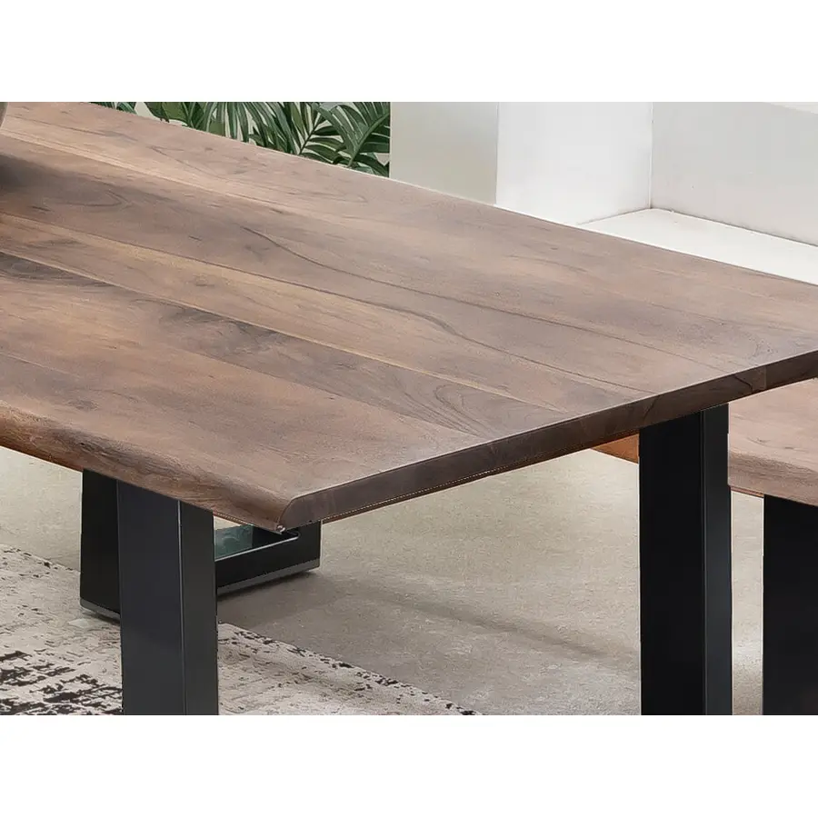 Esstisch Uwe Akazie Natur Massivholz B 200 T 100 cm
