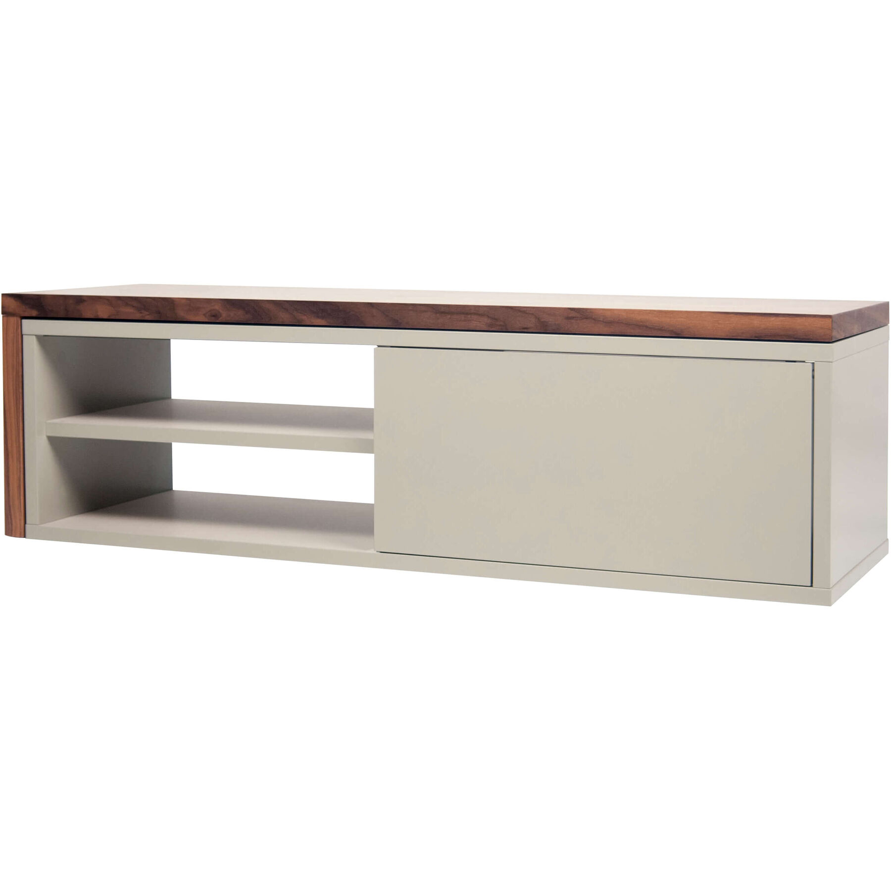 TV-Möbel Hades Nussbaum Dekor/beige Holz/MDF B 110 cm - TV-Möbel