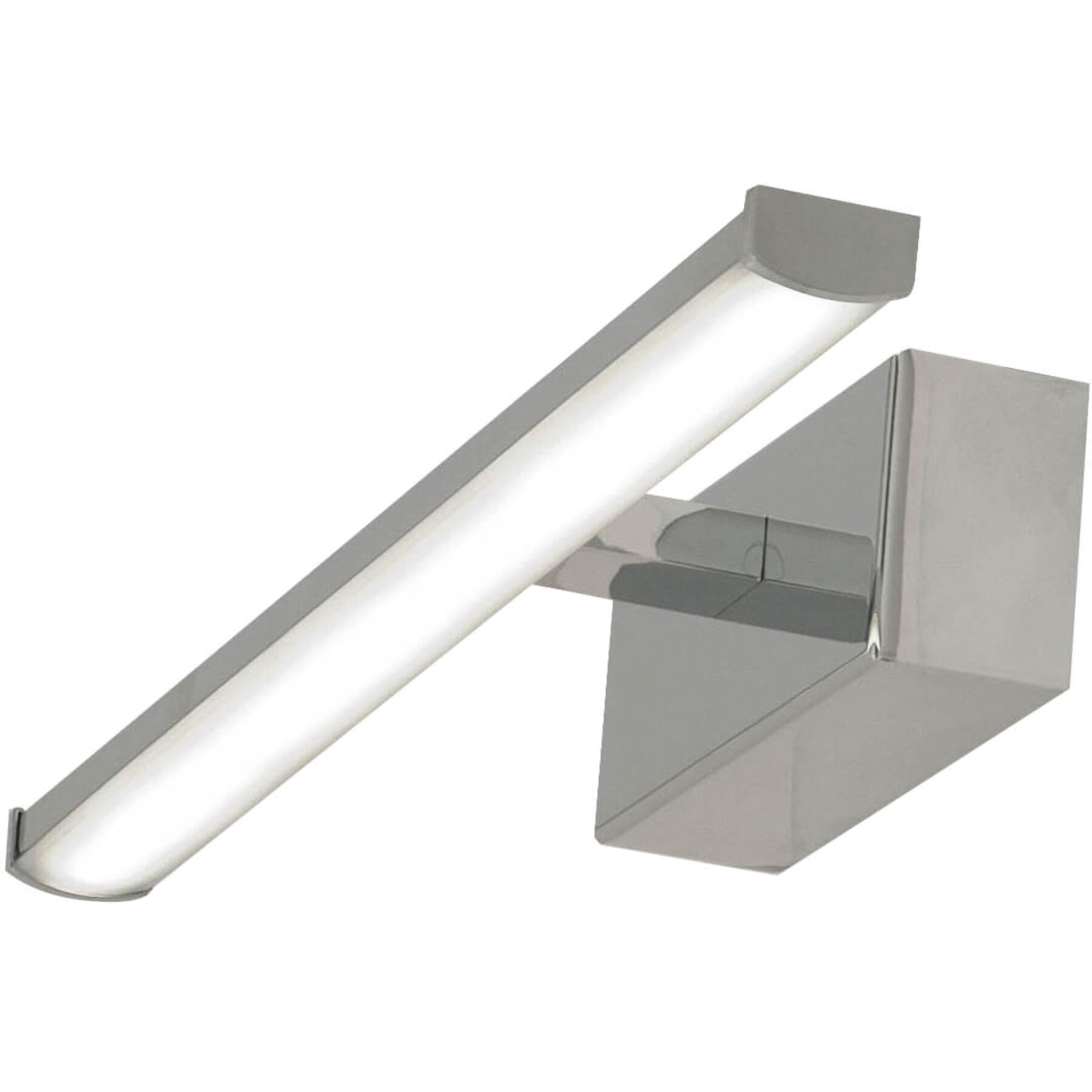 Wandlampe Nuria verchromt Metall 700 lm B 30 cm - LED - Lichtfarbe: Warmweiss - LED Energiesparlampen