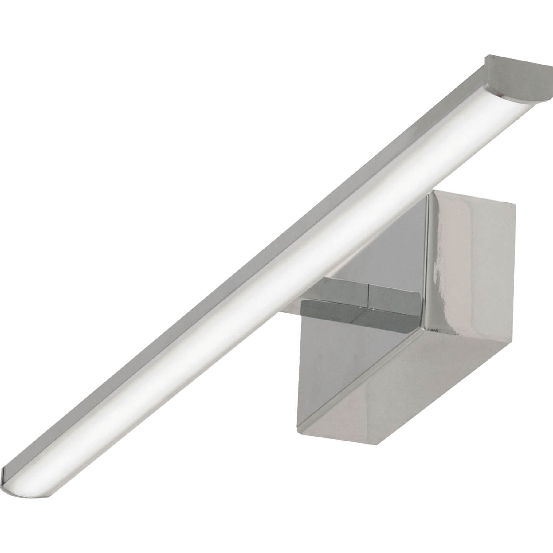Wandlampe Nuria verchromt Metall 1200 lm B 50 cm - LED - Lichtfarbe: Warmweiss - LED Energiesparlampen