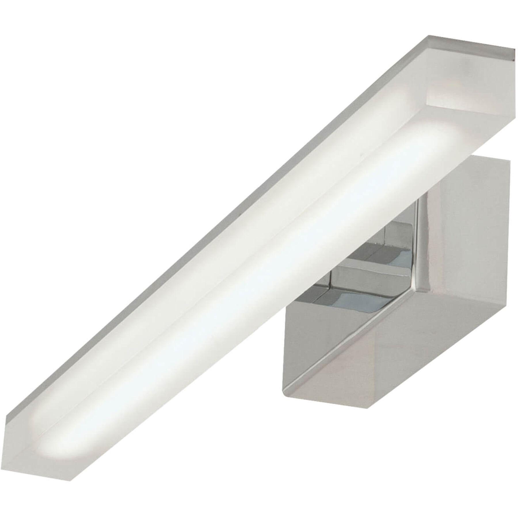 Wandlampe Serafina verchromt Metall 960 lm B 46 cm - LED - Lichtfarbe: Warmweiss - LED Energiesparlampen