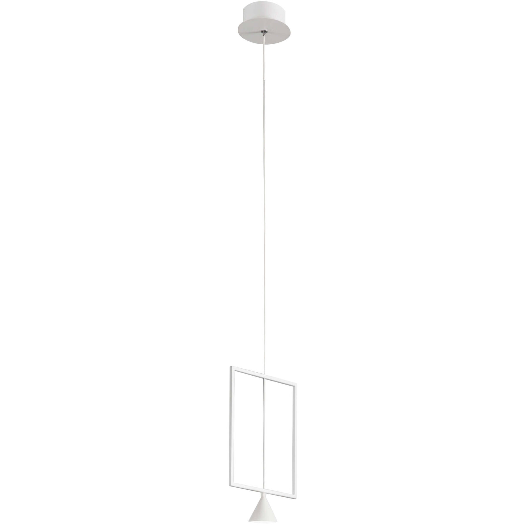 Pendellampe Dane weiss Metall 750 lm B 18 cm - LED - Lichtfarbe: Warmweiss - LED Energiesparlampen