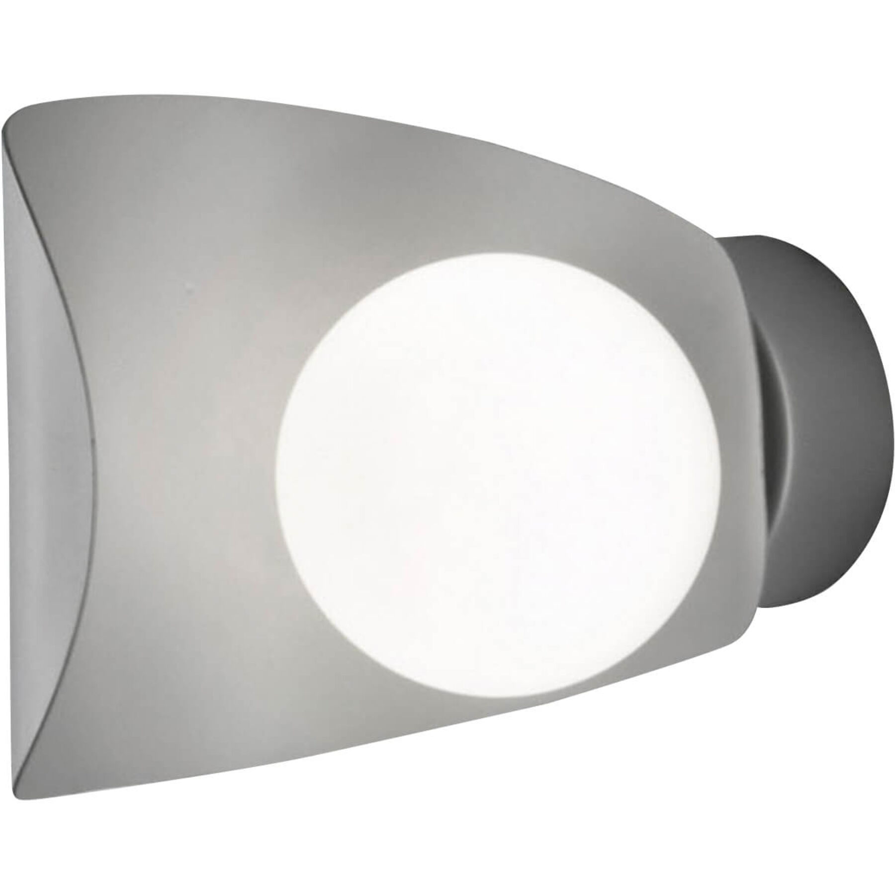 Wandlampe Galo silbergrau Metall 540 lm B 16 cm - LED - Lichtfarbe: Warmweiss - LED Energiesparlampen