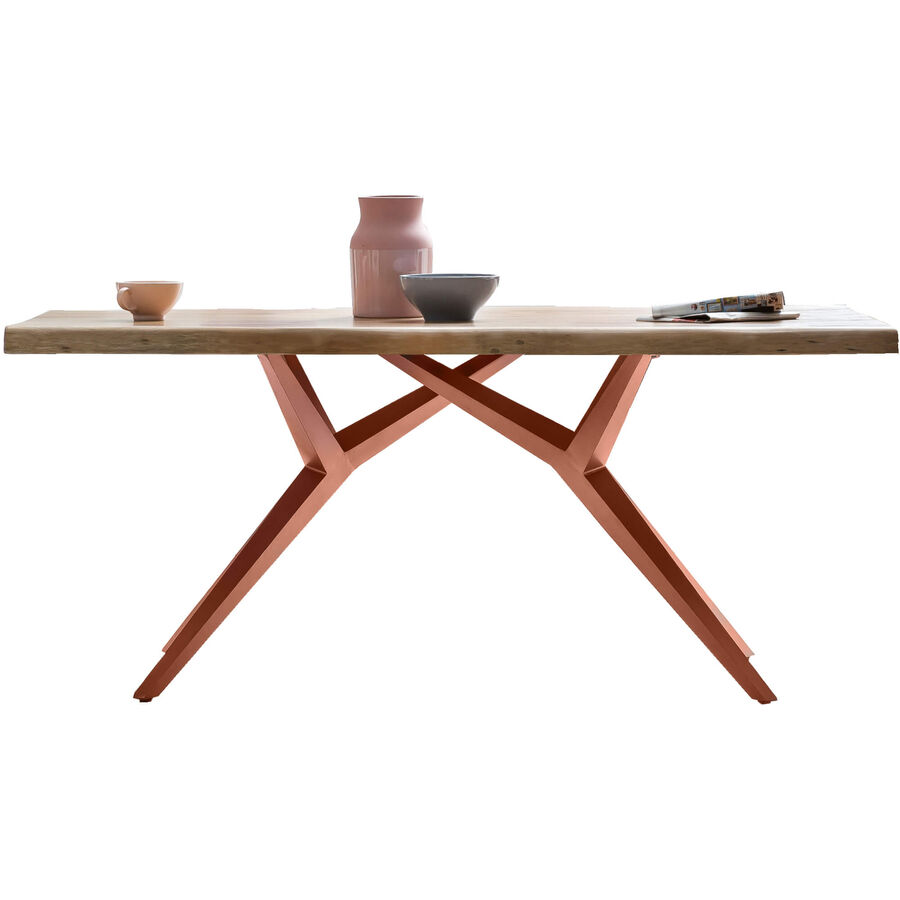 Esstisch Yael Braun Holz 160 cm - Farbe: natur - Material: Mango - Esstisch