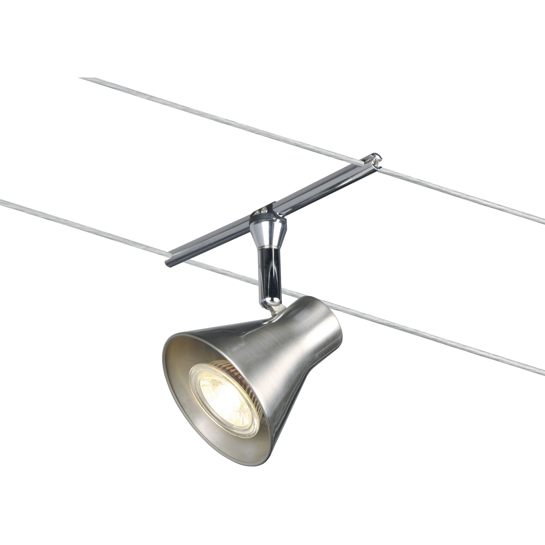 System Capolona Nickel satiniert Metall 480 lm B 9 cm - LED - Lichtfarbe: Warmweiss - LED Energiesparlampen