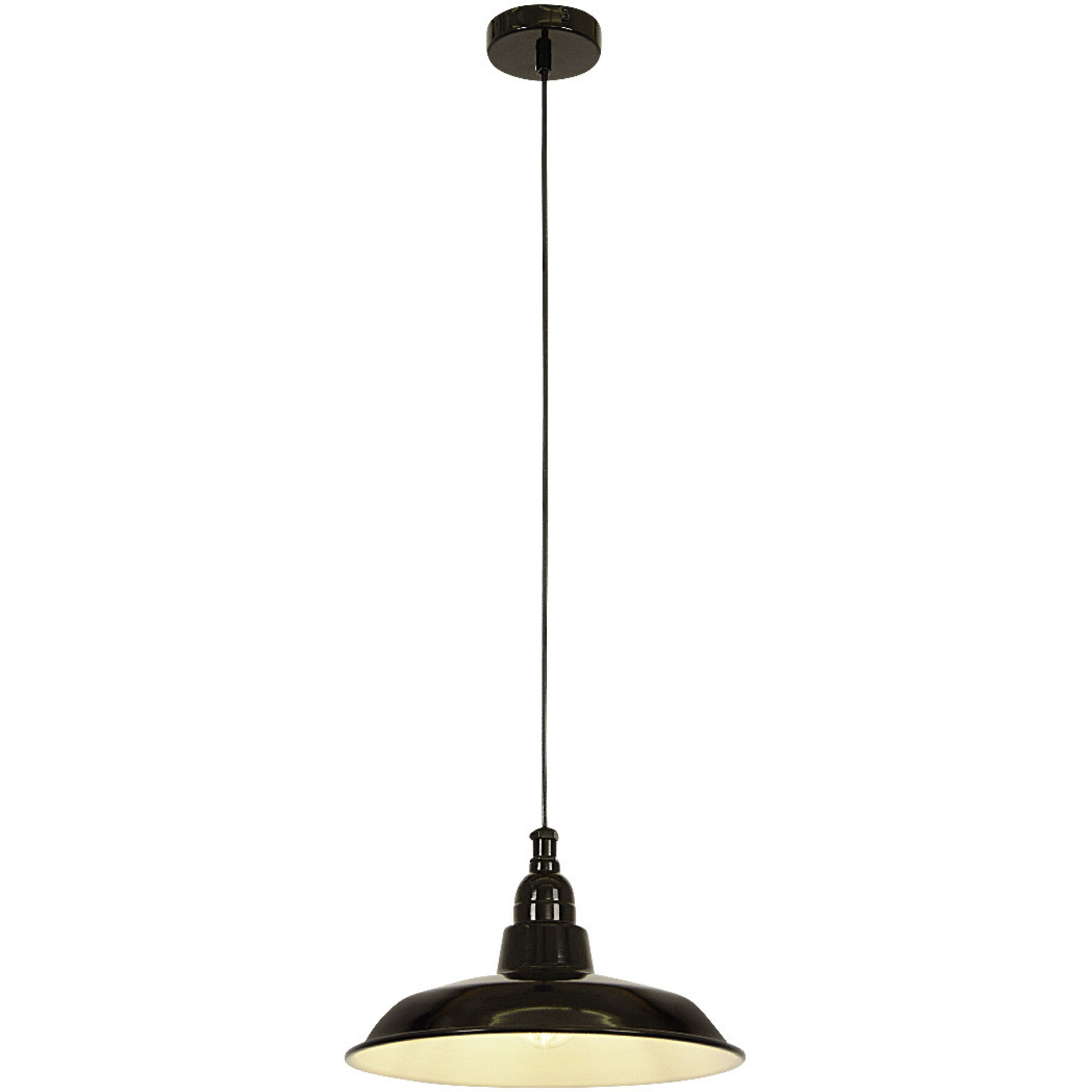 Pendellampe Mella Schwarz Metall B 30 cm