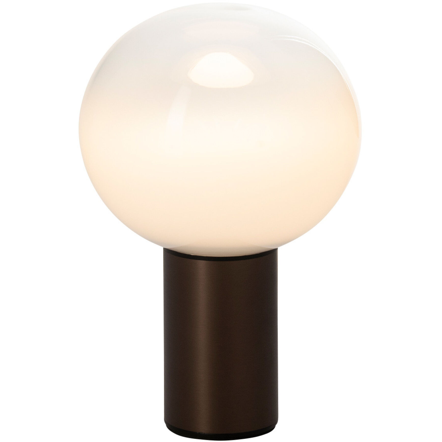 Designer-Tischlampe Artemide Laguna E14 bronze D 16 cm H 24 cm - Material: Glas