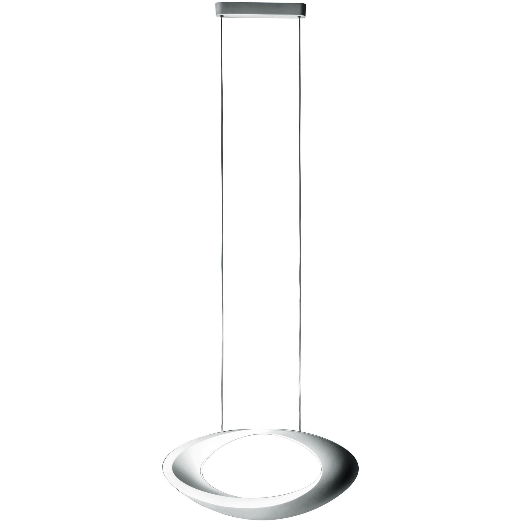 Artemide Designer-Pendellampe Cabildo weiss Aluminium 2641 lm Dimmbar B 41 cm - LED - Lichtfarbe: Extra warmweiss- LED Energiesparlampe