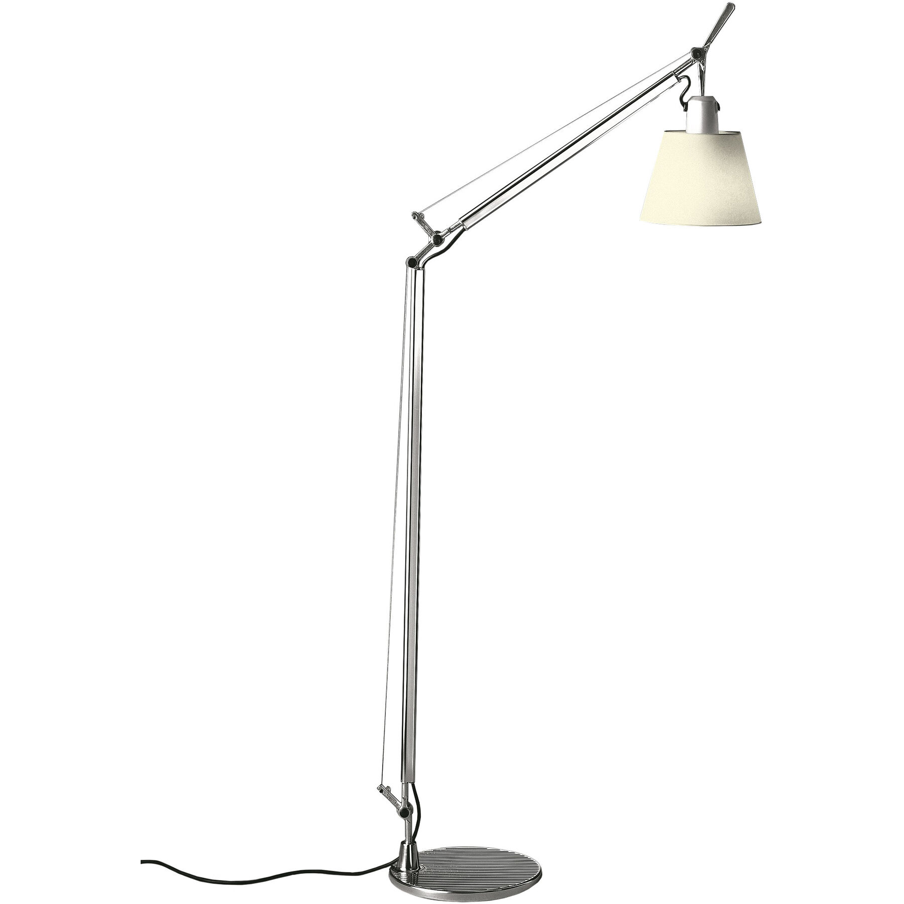 Artemide Designer-Leselampe Tolomeo Natur Aluminium H 108 cm