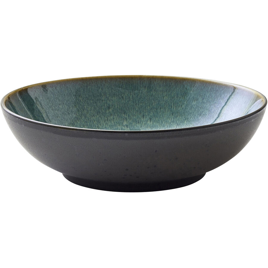 Salatschüssel Bitz Grün Steingut 24 cm 6 cm