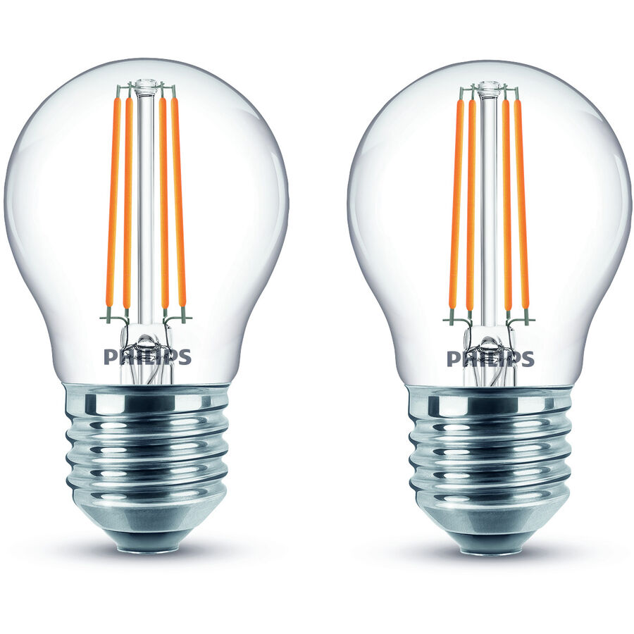 Philips Philips LED-Kugel E27 Warmweiss 4.3 W 2 Stück