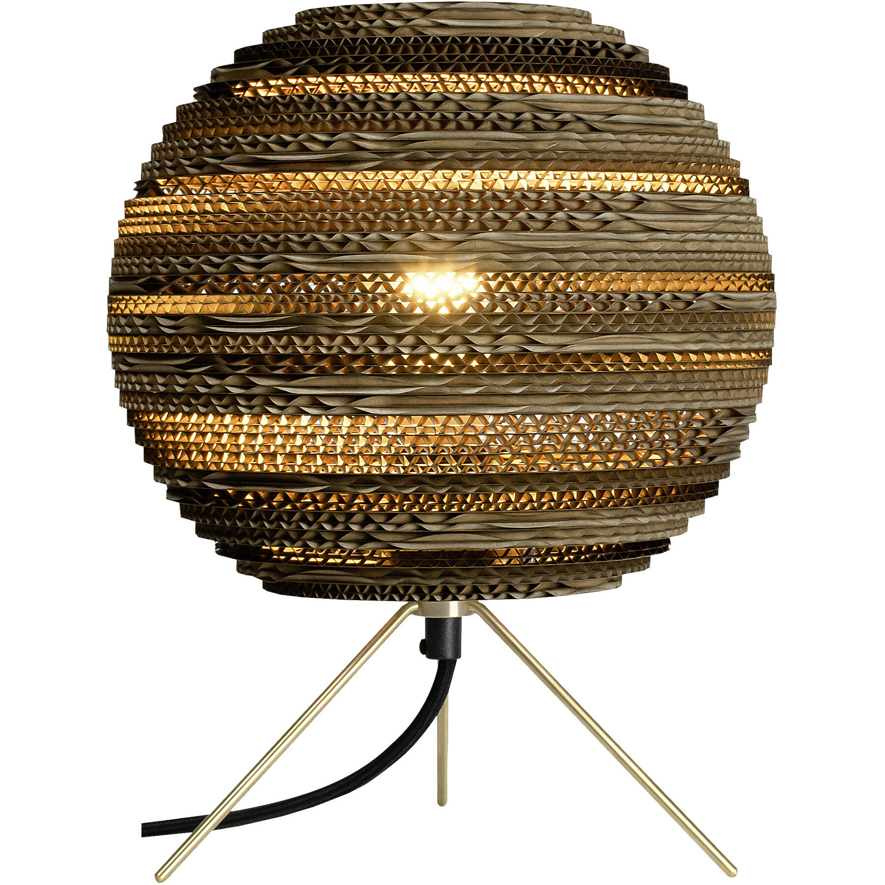 Graypants Tischlampe Moon braun Karton H 22 cm