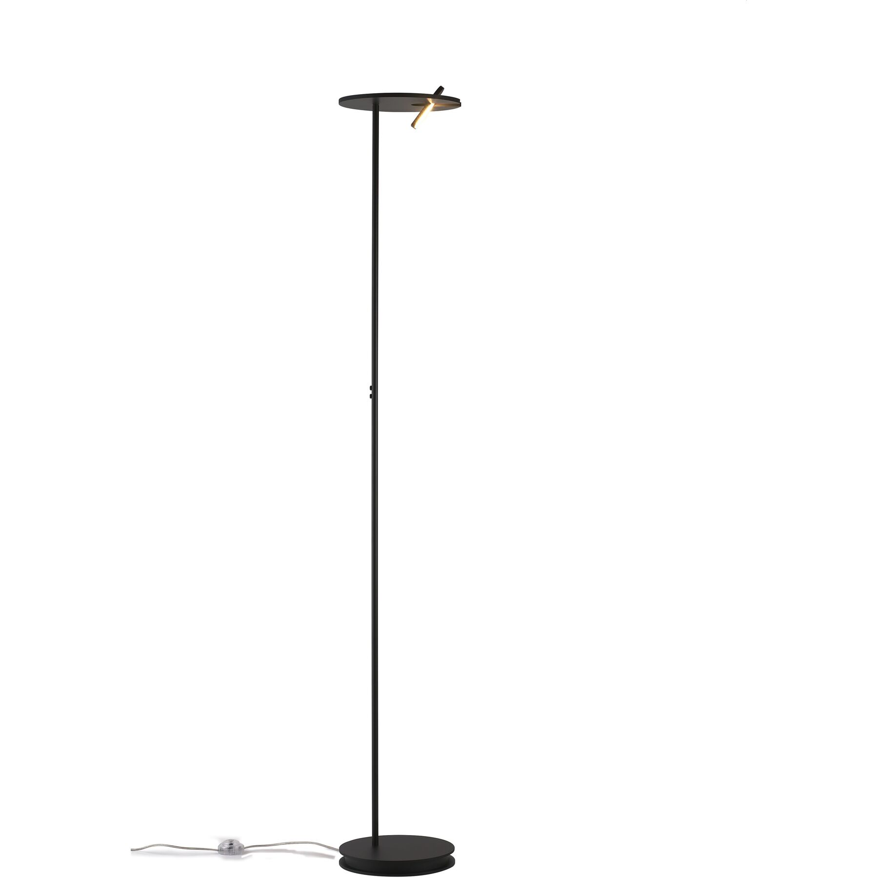 Bopp Stehlampe Share Schwarz Aluminium 7440 lm Dimmbar H 180 cm - LED - Lichtfarbe: Extra warmweiss - LED Energiesparlampen