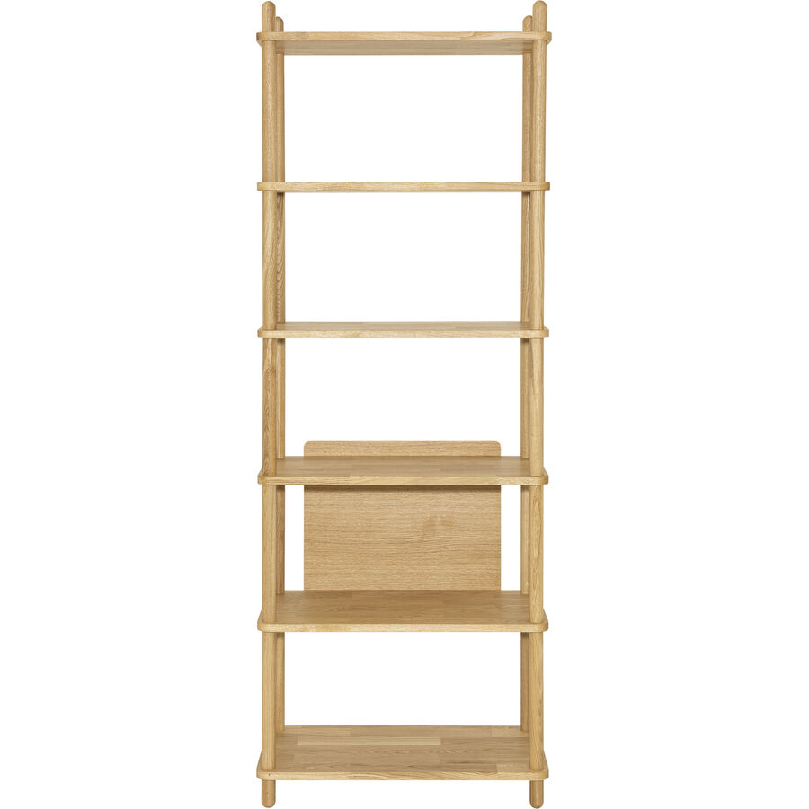 Regal Maura Braun Holz 72 cm 203 cm - Farbe: eiche - Regal