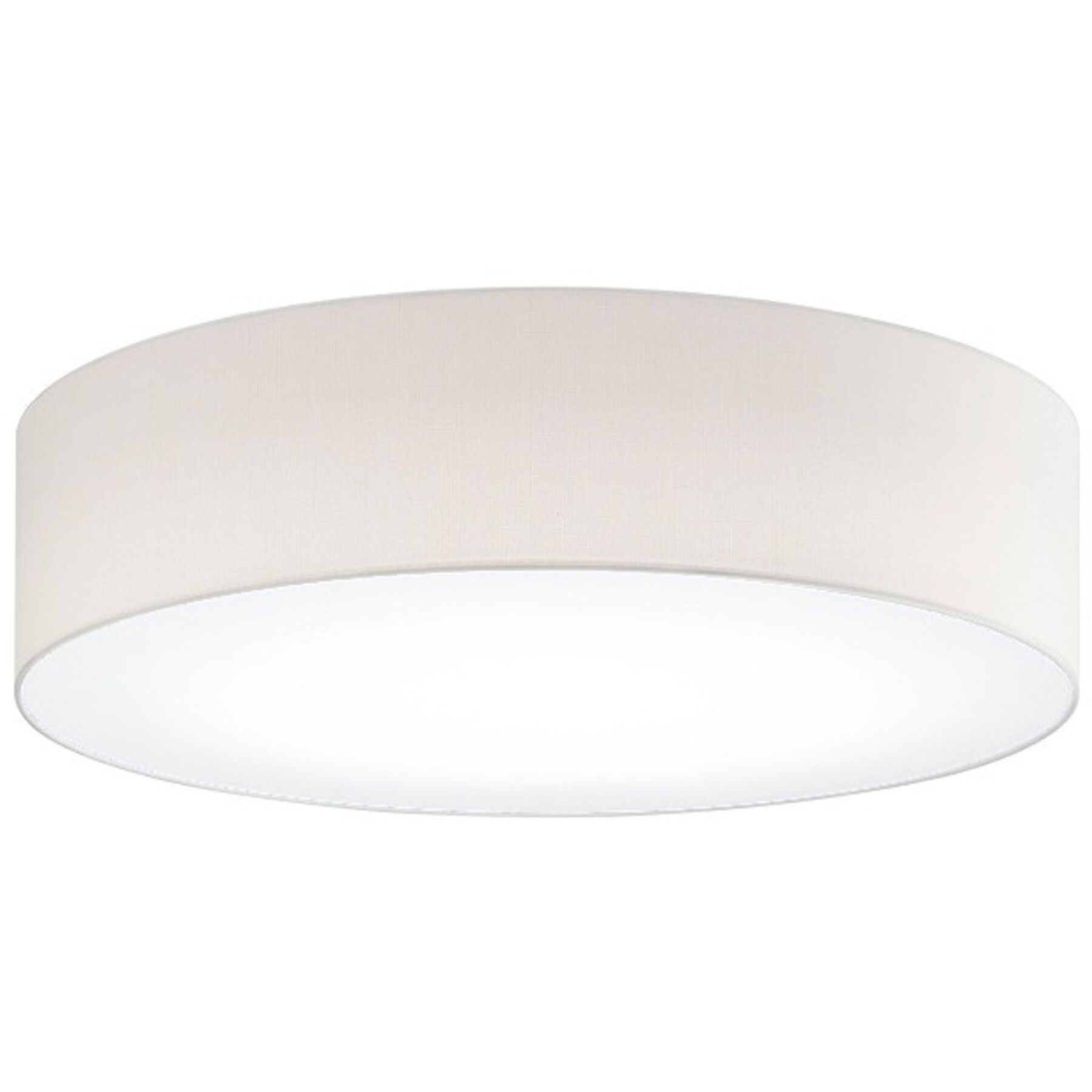 Deckenlampe Noah creme Metall/ Stoff B 60 cm - LED - Lichtfarbe: Neutralweiss- LED Energiesparlampe
