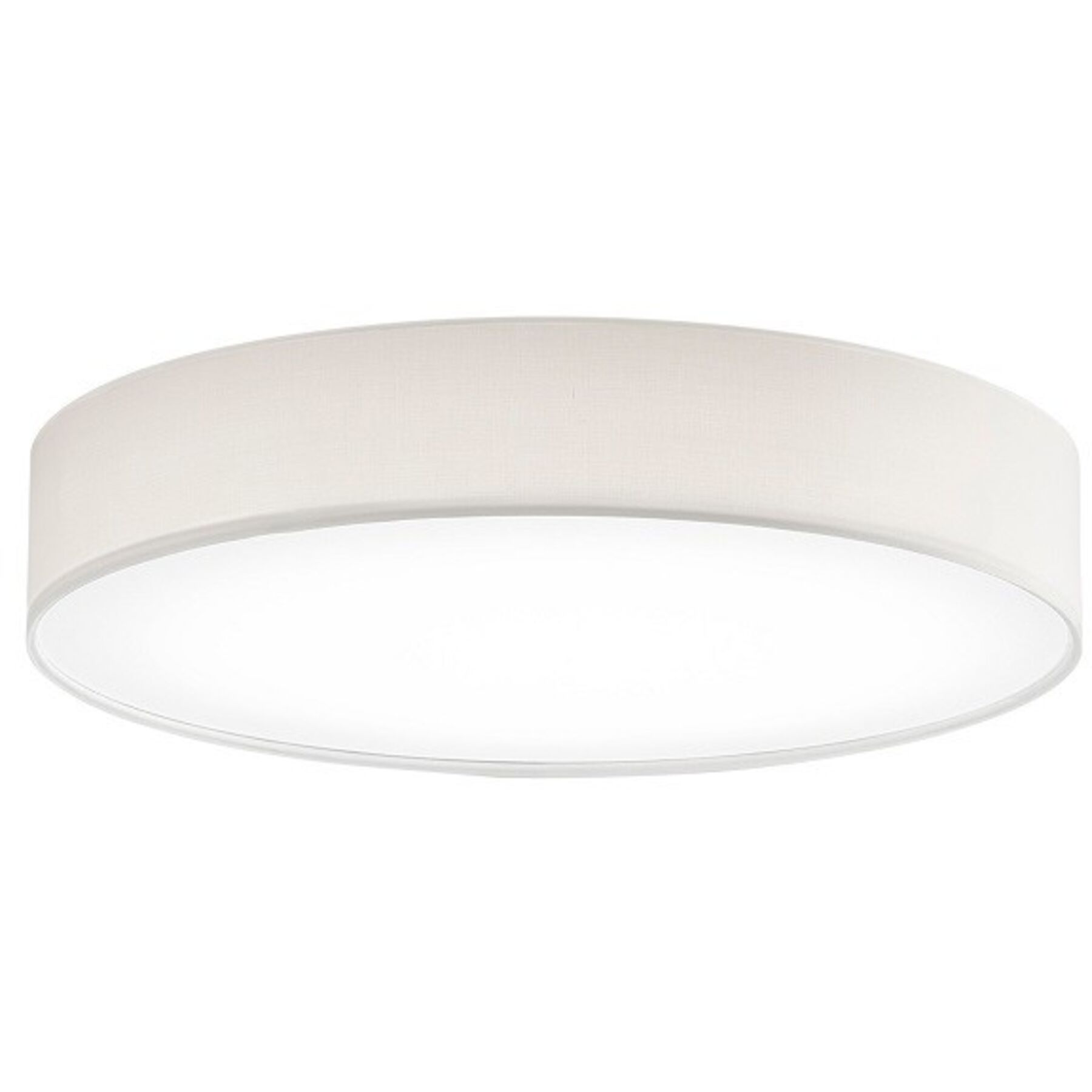 Deckenlampe Noad creme Metall/ Stoff B 50 cm - LED - Lichtfarbe: Warmweiss - LED Energiesparlampen