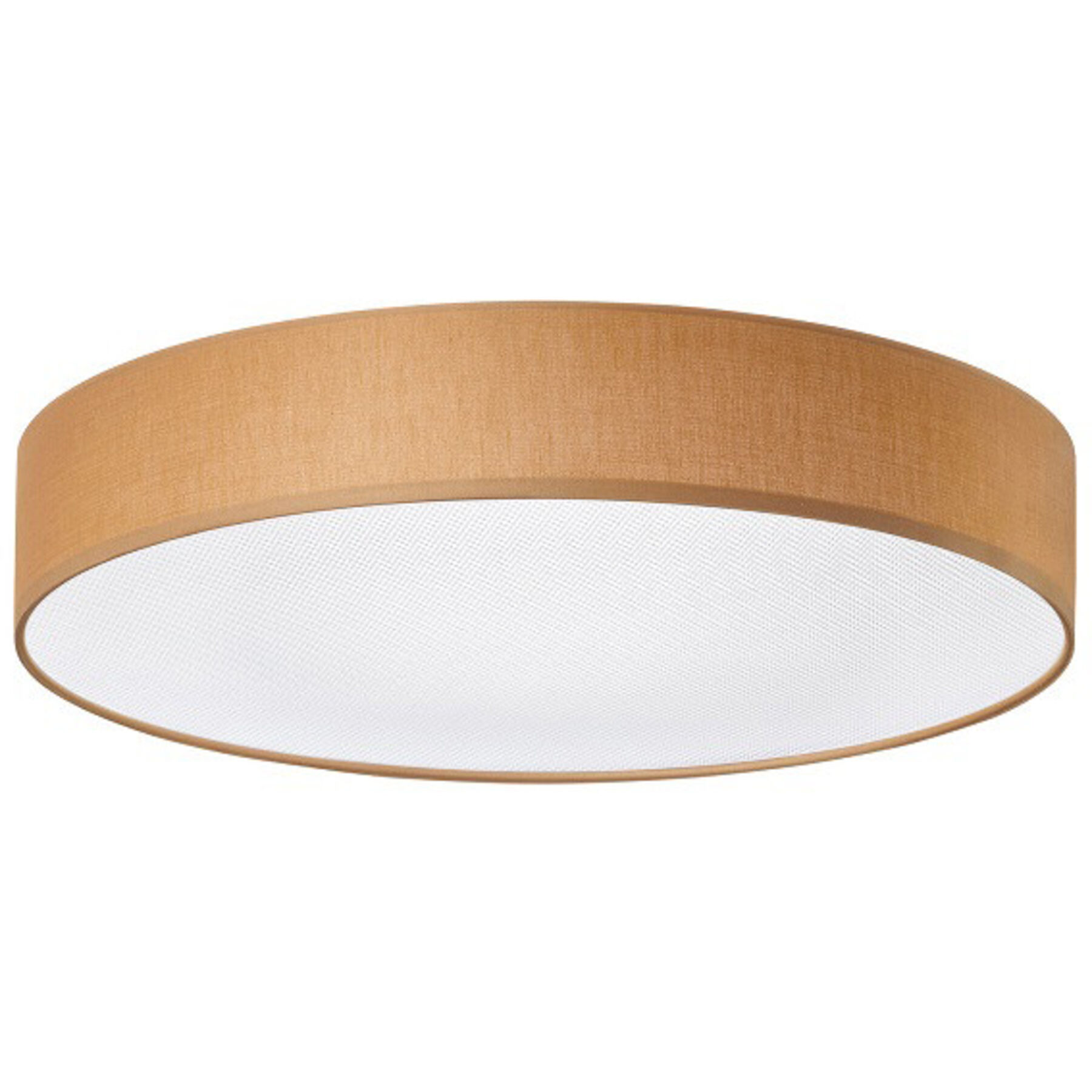 Deckenlampe Noad braun Metall/ Stoff B 60 cm - LED - Lichtfarbe: Warmweiss- LED Energiesparlampe