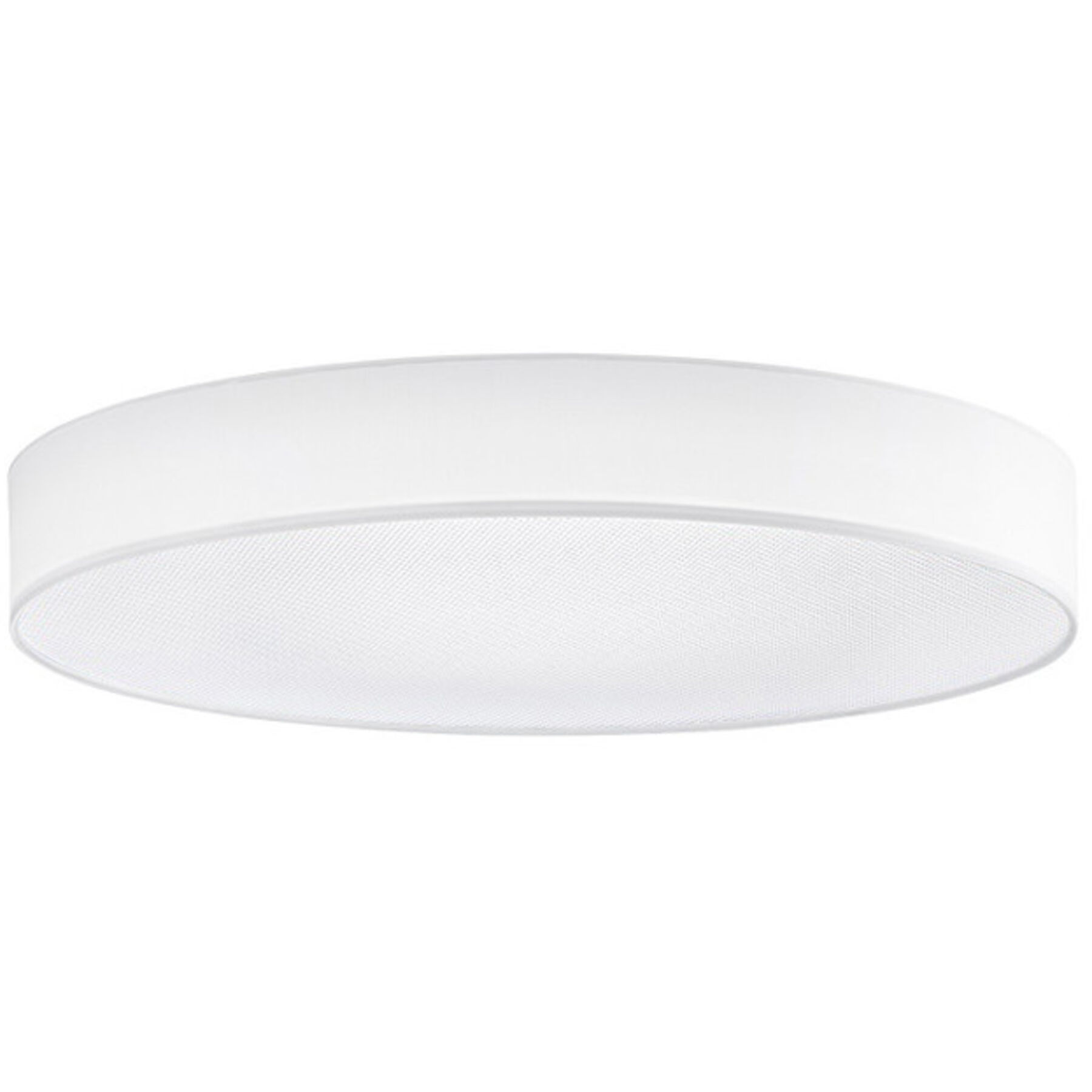 Deckenlampe Noad reinweiss Metall/ Stoff B 60 cm - LED - Lichtfarbe: Warmweiss- LED Energiesparlampe