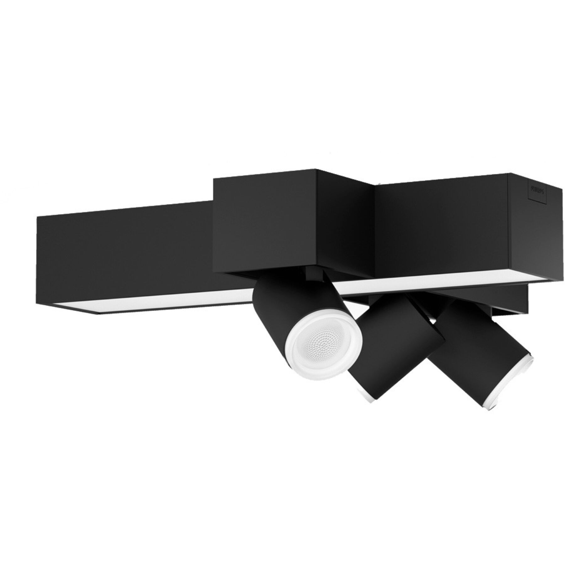 Spot Philips Hue schwarz Aluminium 2850 lm Dimmbar B 40.8 cm - LED - Lichtfarbe: Warmweiss - Kaltes Tagesweiss - LED Energiesparlampen