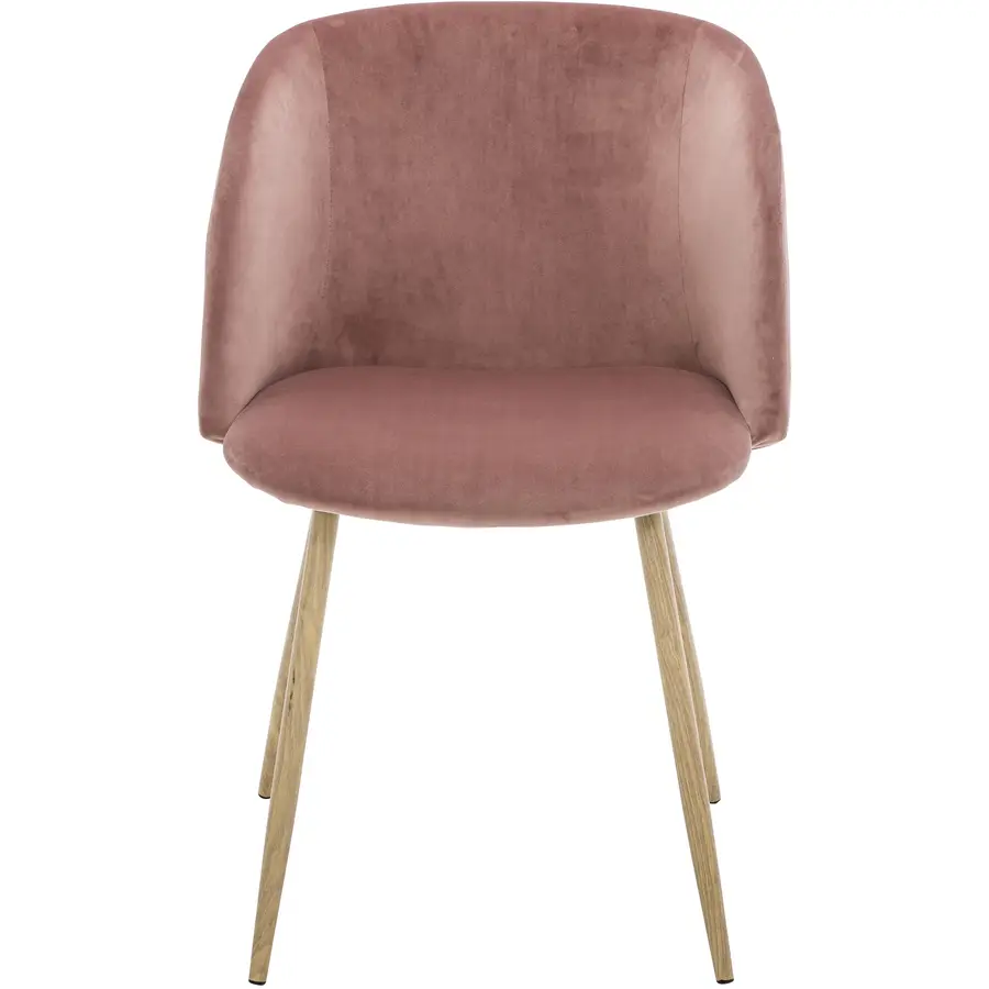 Schalenstuhl Yves rosa Stoff B 55 cm