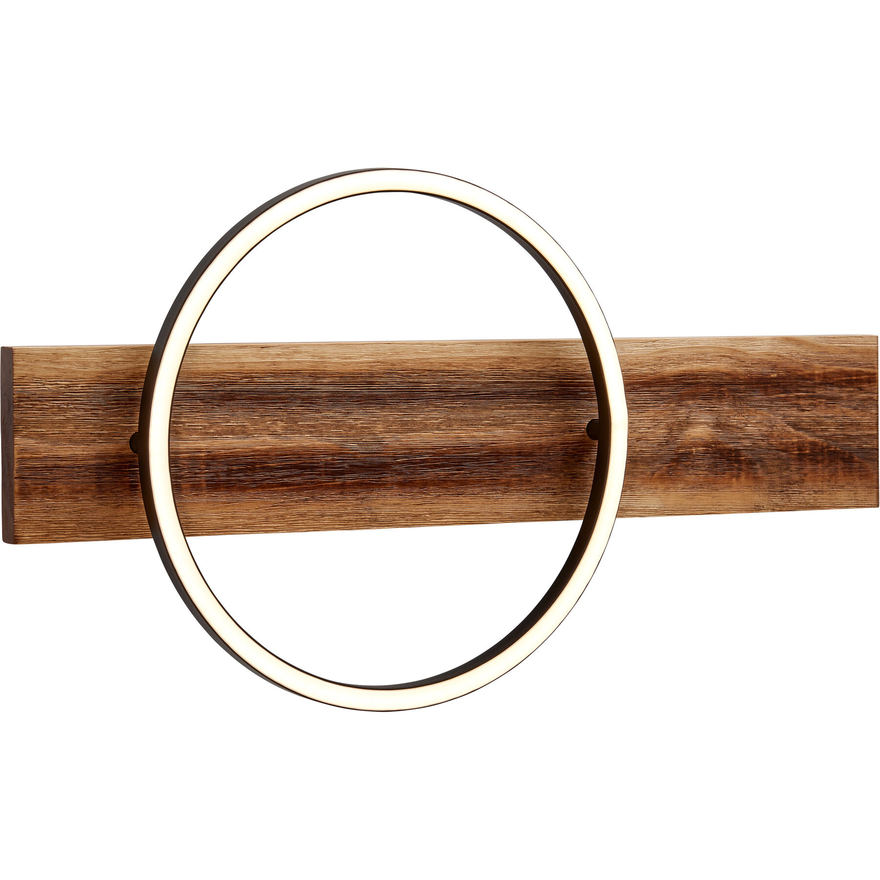 Wandlampe Hatti holzfarben Eisen/Holz 1700 lm B 30 cm - LED - Lichtfarbe: Warmweiss - LED Energiesparlampen