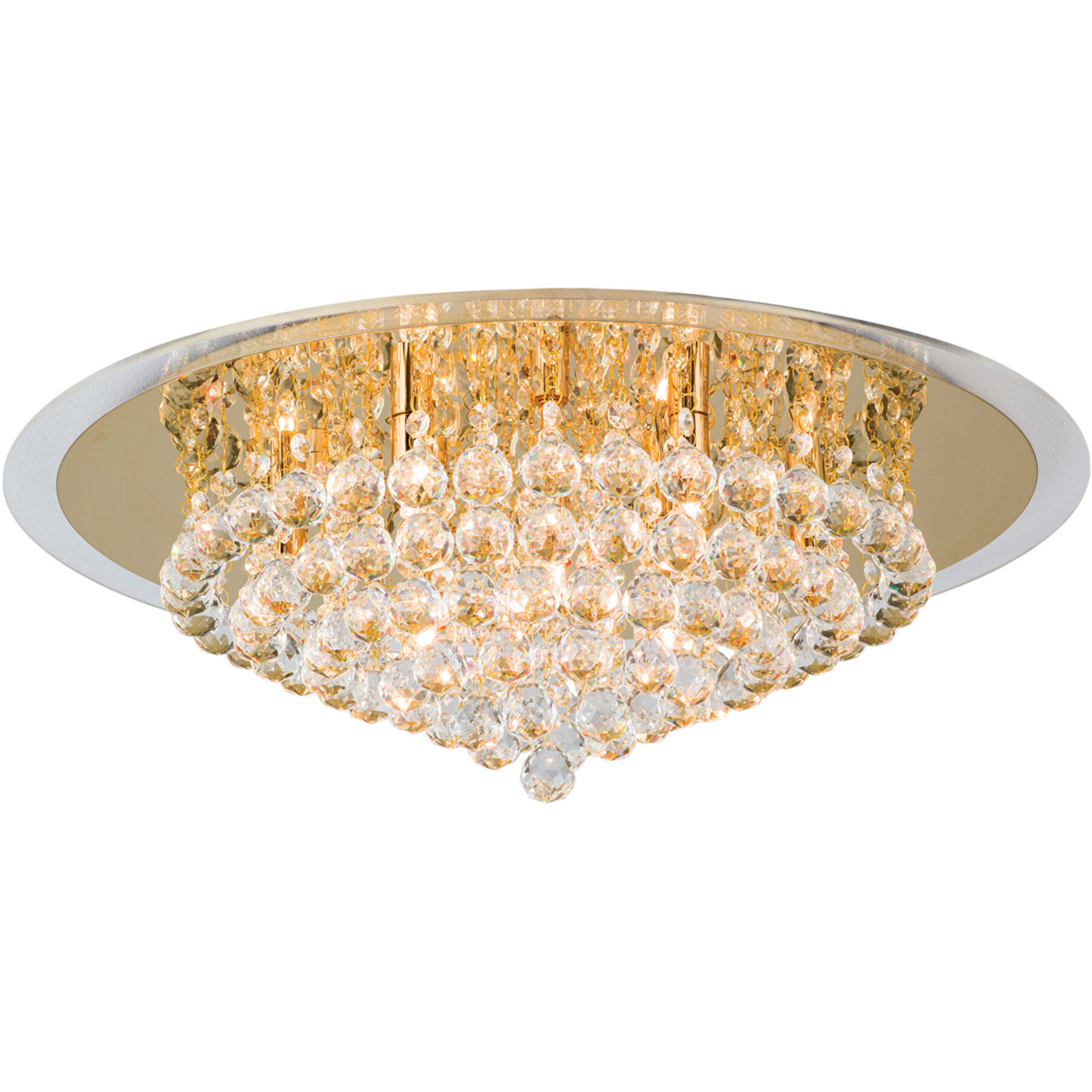 Briamond Deckenlampe Gloria gold Stahl/ K9 Kristall B 62 cm
