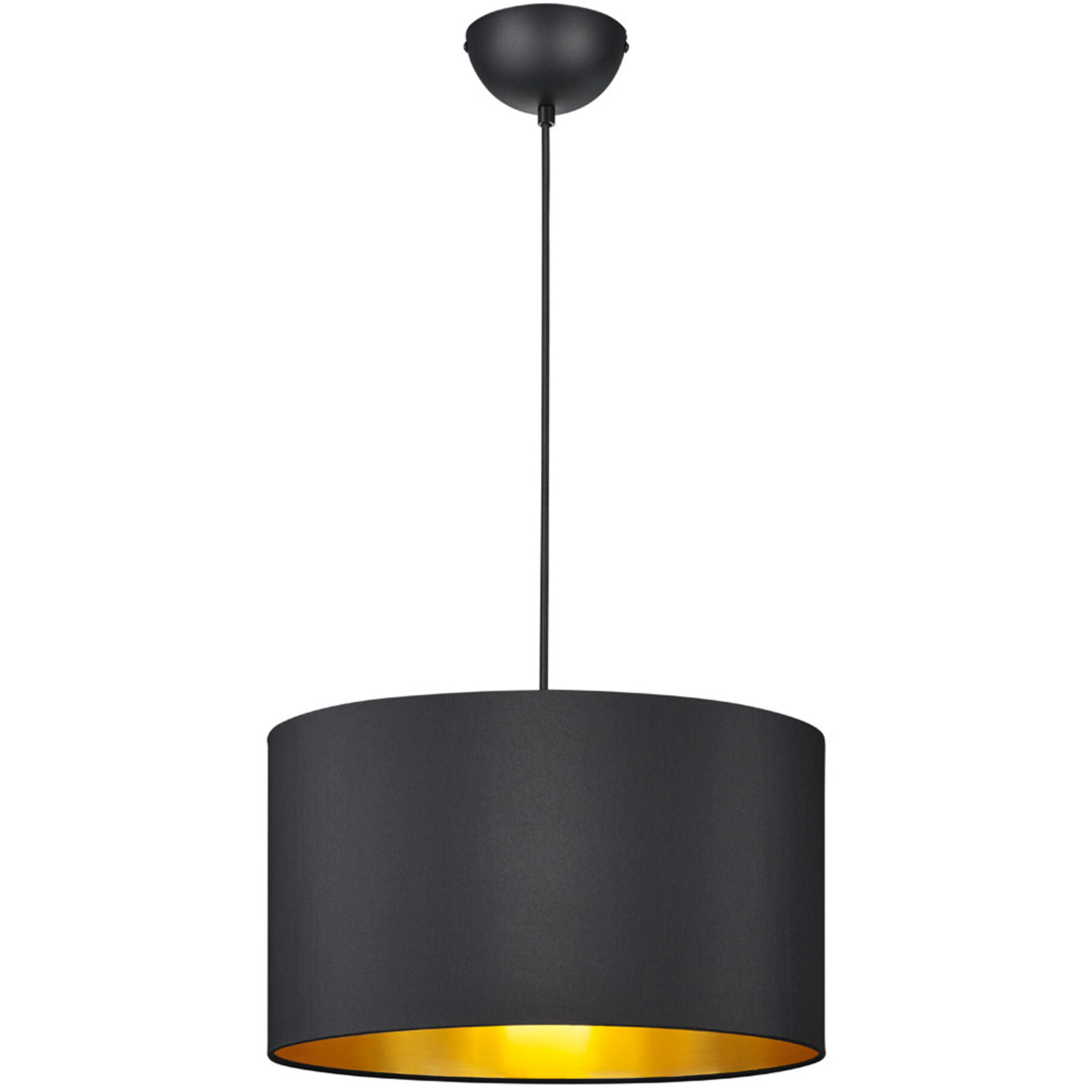 Pendellampe Daro schwarz matt Stoff B 40 cm