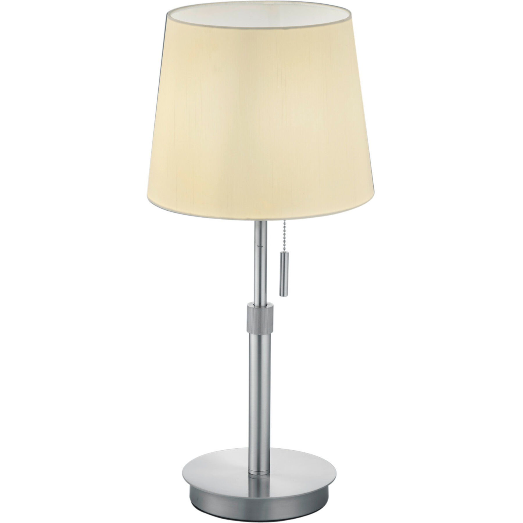 Tischlampe Testa Nickel Metall H 56 cm