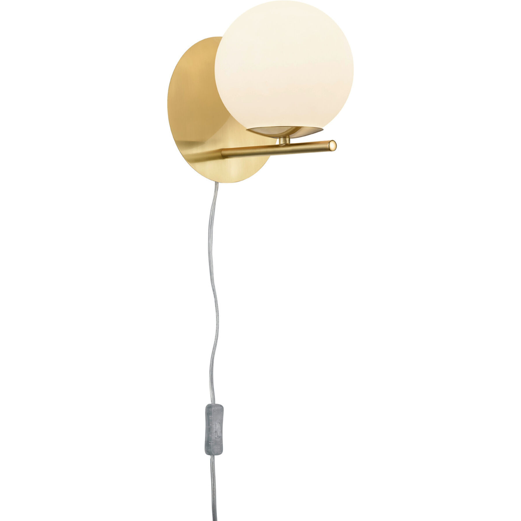 Wandlampe Reya messing matt Metall B 18 cm