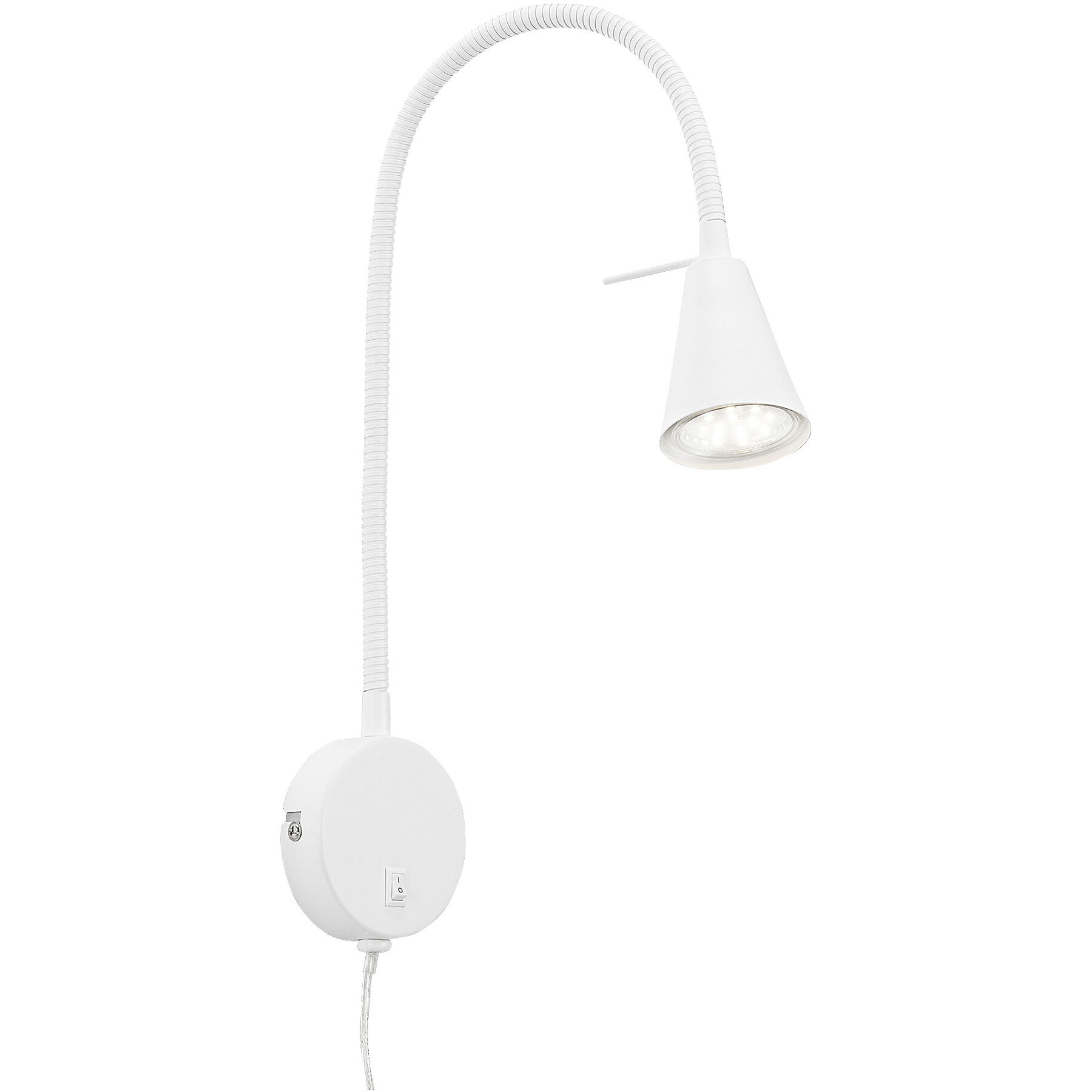 Wandlampe Conico Weiss Metall 400 lm B 8 cm - LED - Lichtfarbe: Warmweiss - LED Energiesparlampen